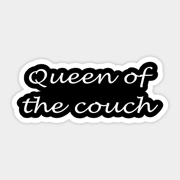 Queen of the couch Sticker by sunima